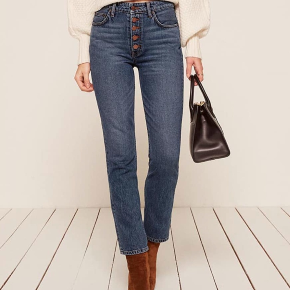 NWOT Reformation Winona MidSlim Jean w/ Button Fly